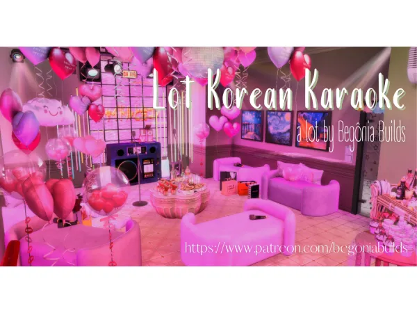 Mix Korean Karaoke Files Free by begoniabuilds - The Sims 4 Custom Content