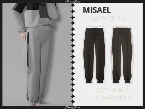 Alpha Misael Pants Child - The Sims 4 Custom Content