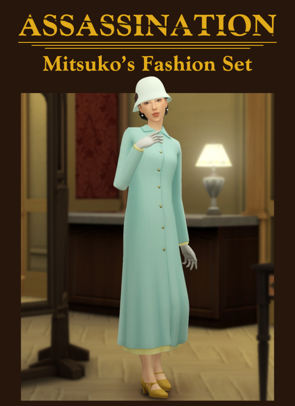 Mix [Lonelyboy] Assassination Mitsuko Fashion Set [Renewal] by simsfinds - The Sims 4 Custom Content