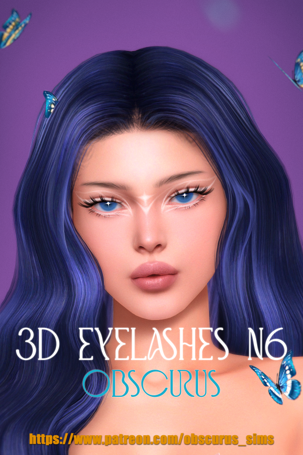Mix 3D EYELASHES SET by simsfinds - The Sims 4 Custom Content