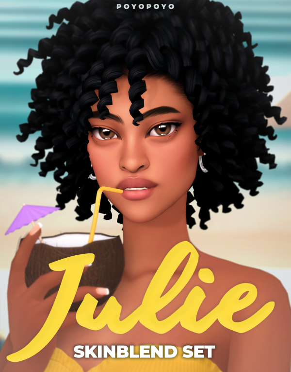Maxis Match Julie Skinblend Set by simsfinds - The Sims 4 Custom Content
