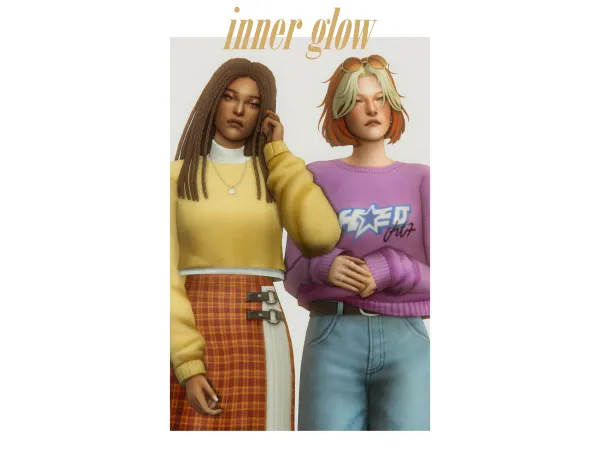 Maxis Match inner glow pack by clumsyalien - The Sims 4 Custom Content