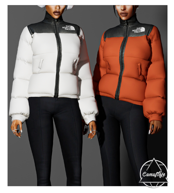 Alpha January Wonderland (FEMALE COLLECTION) The North Face Jacket by simsfinds - The Sims 4 Custom Content
