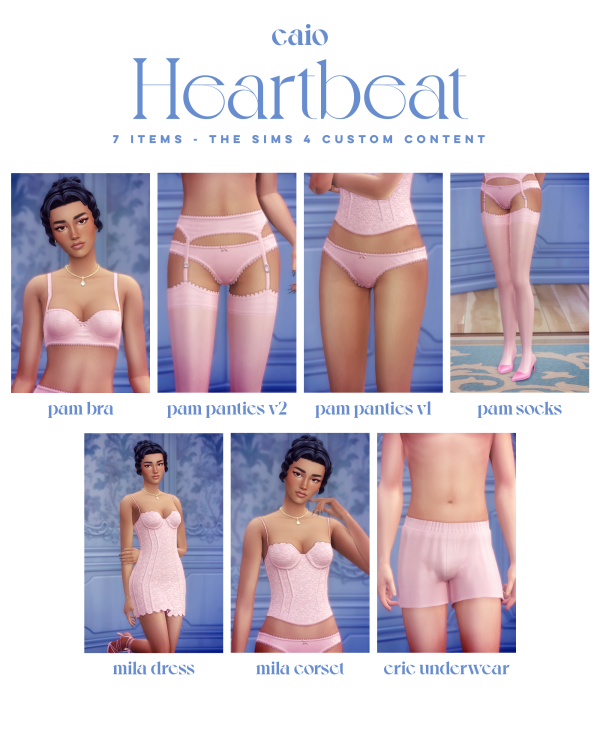 Maxis Match SxC The Hearbeat Collection (5 items) by simsfinds - The Sims 4 Custom Content
