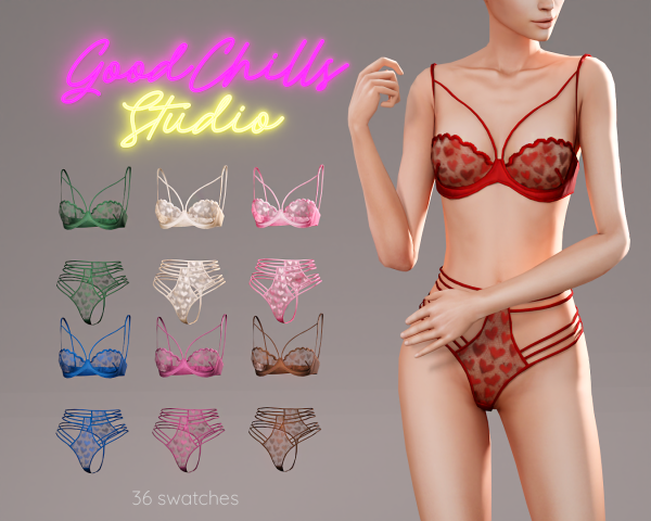 Alpha GCS February's 2024 by goodchillsstudio - The Sims 4 Custom Content