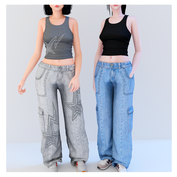 Alpha Y2K Mixt Set by babyetears - The Sims 4 Custom Content