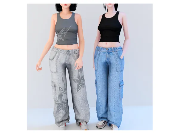 Alpha Y2K Mixt Set - The Sims 4 Custom Content