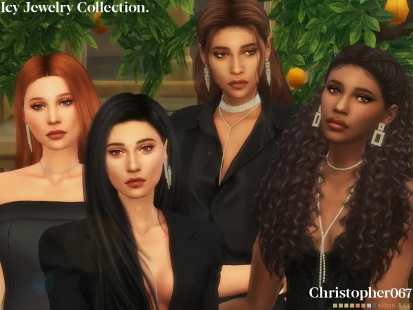 Mix Icy Jewelry Collection by christopher067 - The Sims 4 Custom Content