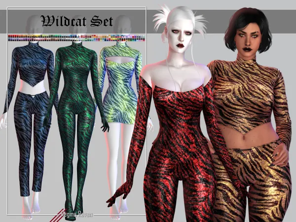 Alpha Wildcat Set by regina_raven - The Sims 4 Custom Content