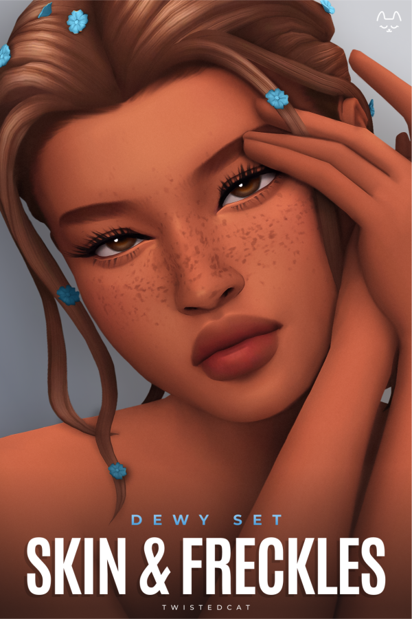 Maxis Match Dewy Skin Freckles(Download) by simsfinds - The Sims 4 Custom Content
