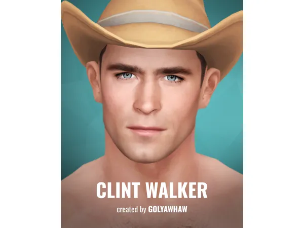 Mix Clint Walker Sim Skin Bundle by golyhawhaw - The Sims 4 Custom Content