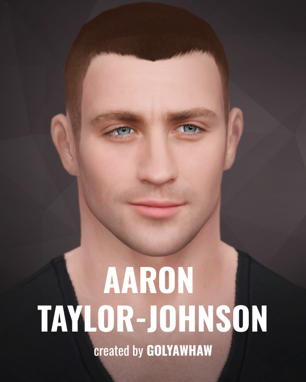 Mix Aaron Taylor Johnson Sim Skin Bundle by simsfinds - The Sims 4 Custom Content