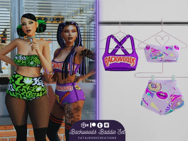 Alpha Backwoods Baddie Set by fatalrosecreations - The Sims 4 Custom Content