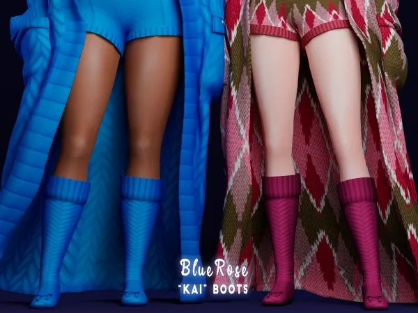 Mix Kai boots brsims by bluerose-sims - The Sims 4 Custom Content