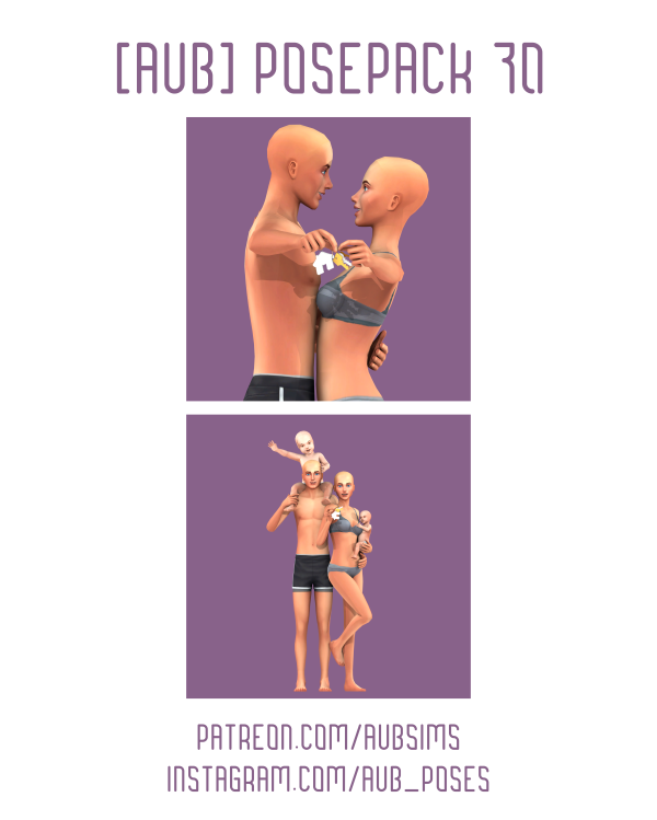 Mix [AuB] Posepack 70 by AuB_Sims - The Sims 4 Custom Content