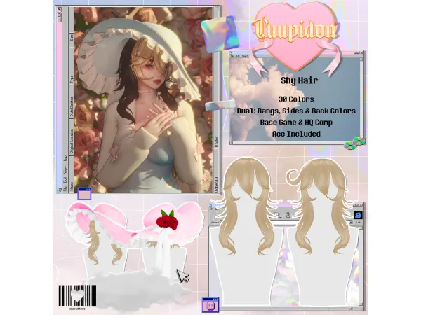 cuupidon. shy hair