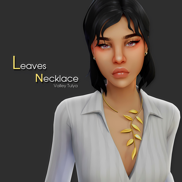 Mix ( ) Leaves Neckalce by simsfinds - The Sims 4 Custom Content