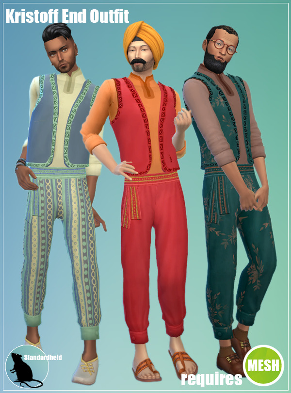 Maxis Match KRISTOFF END OUTFIT by simsfinds - The Sims 4 Custom Content