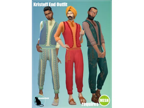 Maxis Match KRISTOFF END OUTFIT - The Sims 4 Custom Content