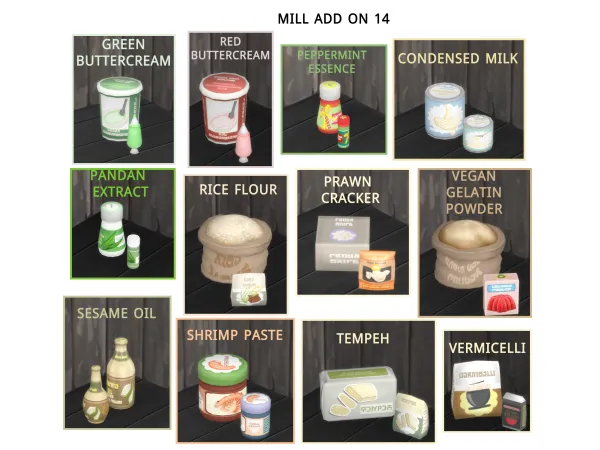 Maxis Match Functional Mill Add on 14 by icemunmun - The Sims 4 Custom Content