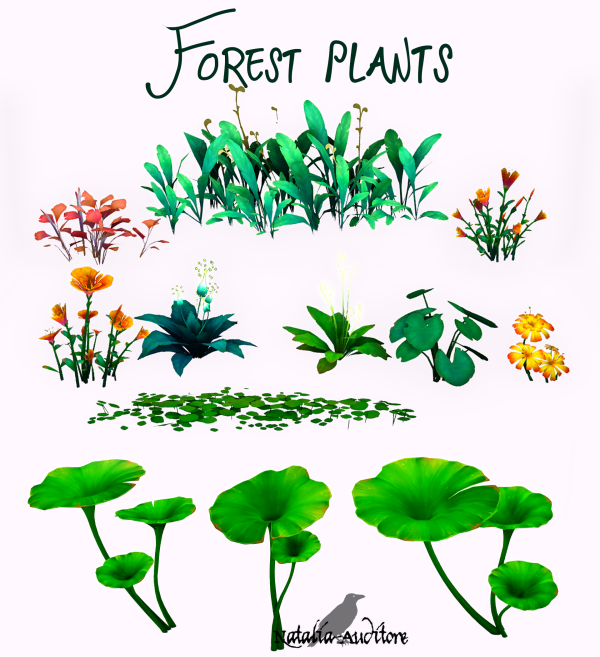 Maxis Match Forest plants by simsfinds - The Sims 4 Custom Content