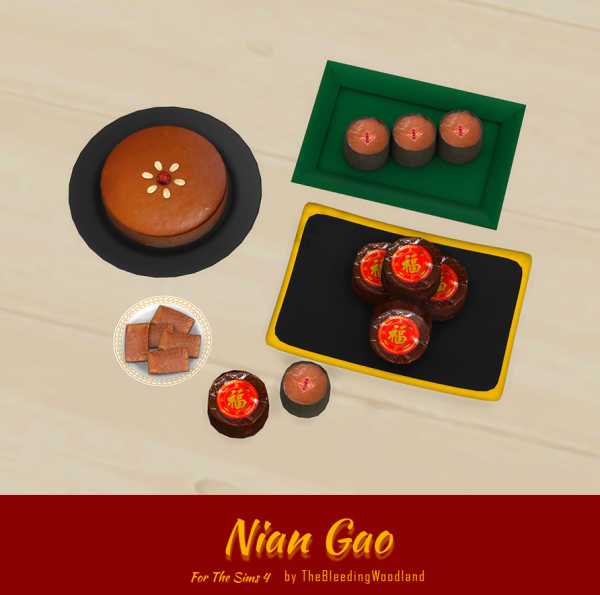 Mix Nian Gao by simsfinds - The Sims 4 Custom Content