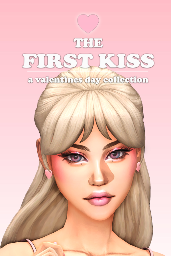 Maxis Match he first kiss a valentines day collection by simsfinds - The Sims 4 Custom Content
