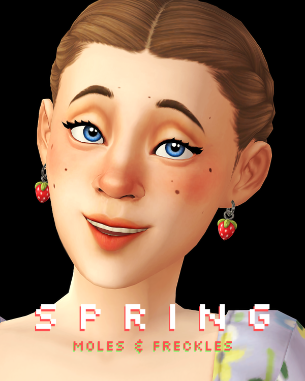Maxis Match spring moles freckles by simsfinds - The Sims 4 Custom Content