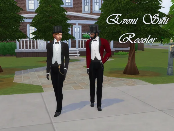Maxis Match Event Suit Recolor by simsfinds - The Sims 4 Custom Content