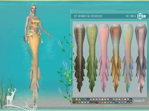 Alpha Outfits for Island Living mermaids by simsfinds - The Sims 4 Custom Content