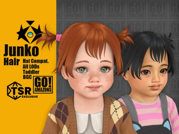 Maxis Match ANGEL DAVI JUNKO JOY - The Sims 4 Custom Content