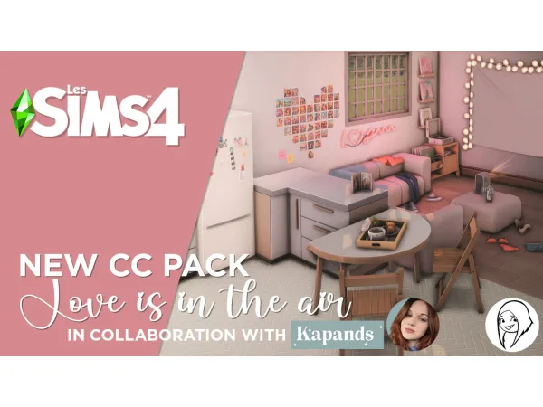 Mix Love is in the air set - The Sims 4 Custom Content