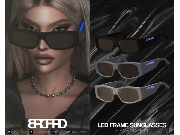 LED FRAME SUNGLASSES - GAME EDITION by bradfordsims