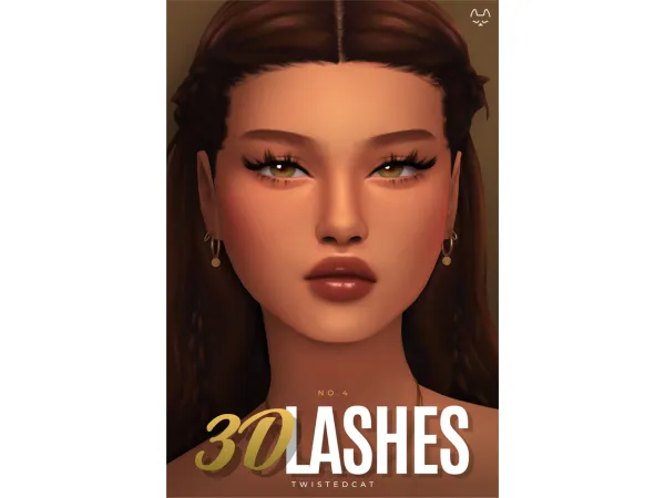 Maxis Match 3D Lashes No4(Download) by TwistedCat - The Sims 4 Custom Content