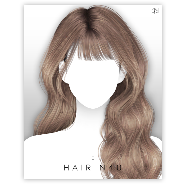 Alpha [JINO] HAIR N40 ver_1 by simsfinds - The Sims 4 Custom Content