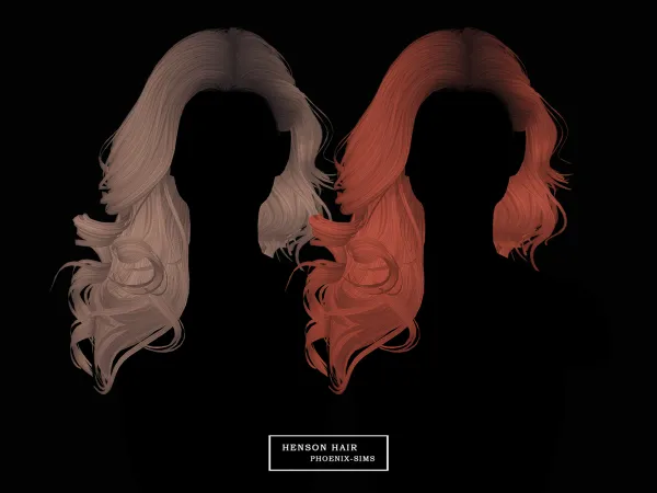 Alpha Henson Hair by phoenixsims4 - The Sims 4 Custom Content