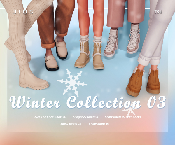 Mix Download Winter Collection 03 by simsfinds - The Sims 4 Custom Content