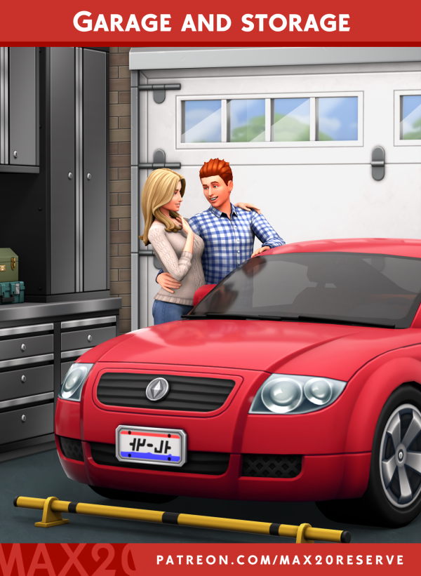 Maxis Match GARAGE AND STORAGE PACK by simsfinds - The Sims 4 Custom Content