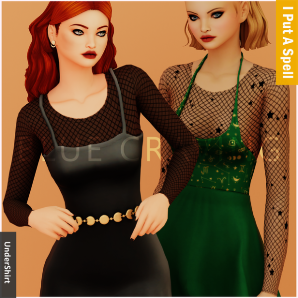 Mix Blue Craving Stars Undershirt by bluecraving - The Sims 4 Custom Content