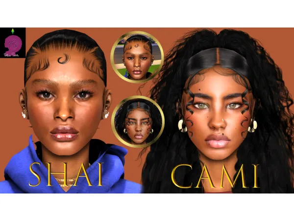 Alpha Shai and Cami Skin download by simsfinds - The Sims 4 Custom Content