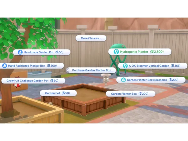 Maxis Match Purchasable Planters from Planter by simsfinds - The Sims 4 Custom Content