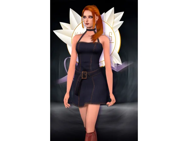 Kurimas4t2_DenimDress_Artlos - The Sims 2 custom content