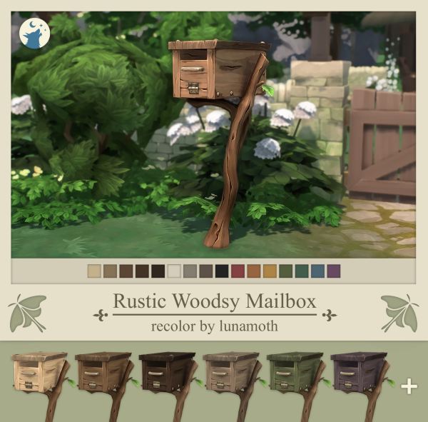 Maxis Match Rustic Woodsy Mailbox by simsfinds - The Sims 4 Custom Content