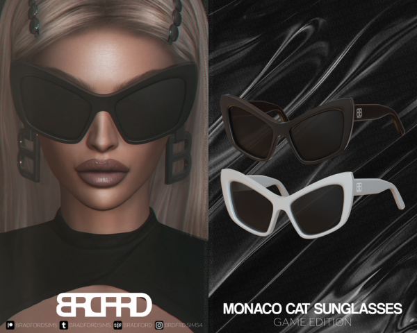 Alpha MONACO CAT SUNGLASSES GAME EDITION by simsfinds - The Sims 4 Custom Content