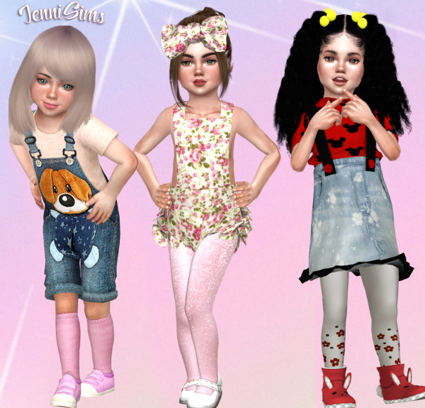 Mix Collection_3 sets (sockstightsleggings) Jennisims by simsfinds - The Sims 4 Custom Content