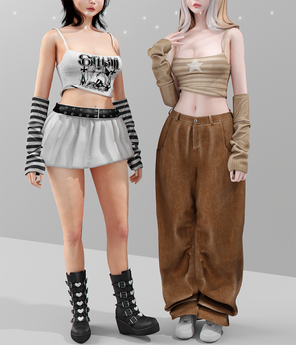 Alpha Y2K Set by babyetears - The Sims 4 Custom Content