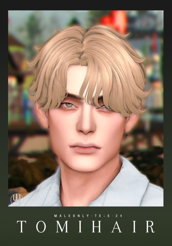 Maxis Match TOMI HAIR by simsfinds - The Sims 4 Custom Content