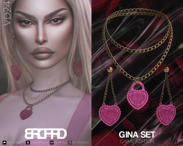 Alpha [VD24] GINA SET GAME EDITION by simsfinds - The Sims 4 Custom Content