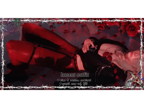 Alpha Lament Outfit VEUNS by missme12 - The Sims 4 Custom Content