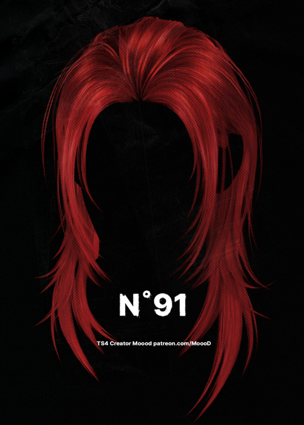 Alpha [SIMS4TS4] MoooD Hair N91 VER1 by simsfinds - The Sims 4 Custom Content